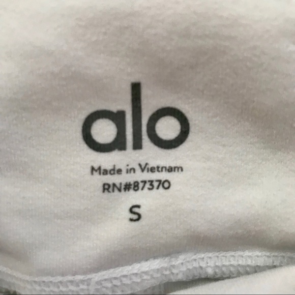 WHITE ALO YOGA HIGH WAIST MOTO LEGGINGS - Picture 6 of 8